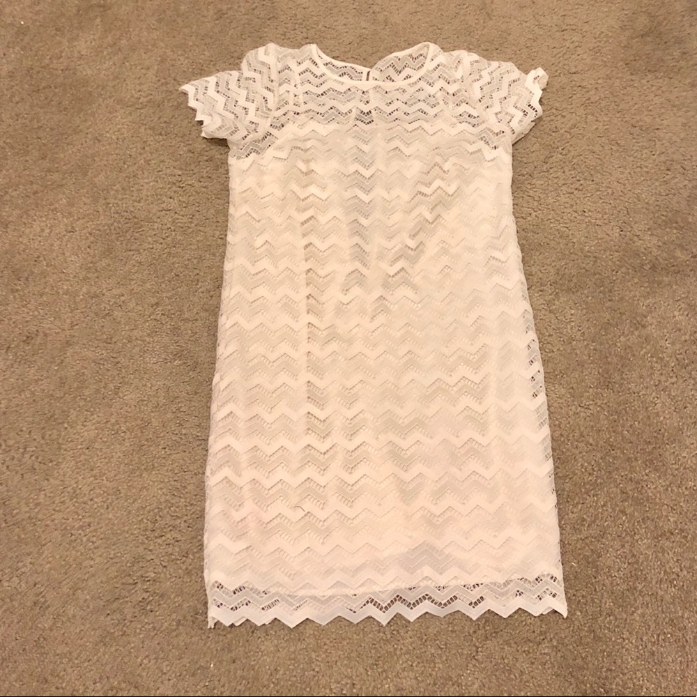 LOFT white dress